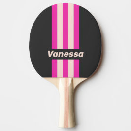 Retro Bubblegum Speld Strepen met Naam Tafeltennisbatje