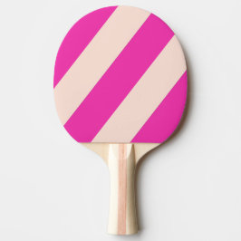 Retro Bubblegum Vette Strepen Tafeltennisbatje