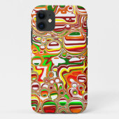 Retro Bubbles digitale kunst Case-Mate iPhone Case (Achterkant)