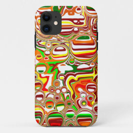 Retro Bubbles digitale kunst Case-Mate iPhone Case