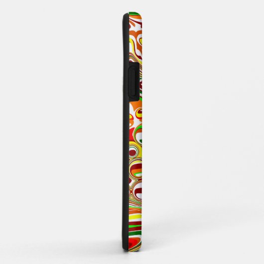 Retro Bubbles digitale kunst Case-Mate iPhone Case (Achterkant/rechts)