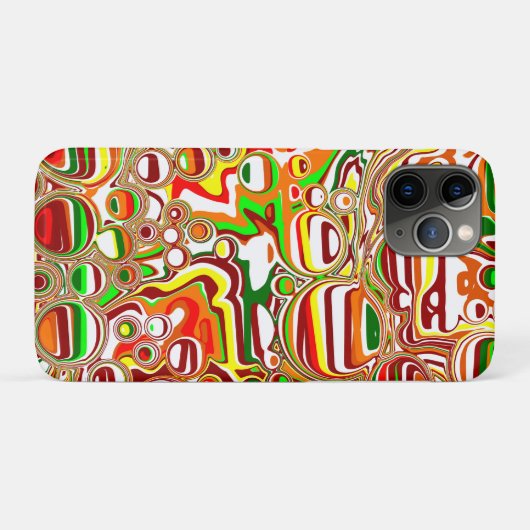 Retro Bubbles digitale kunst Case-Mate iPhone Case (Achterkant (horizontaal))