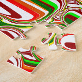 Retro Bubbles digitale kunst Legpuzzel (Zijkant)