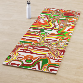 Retro Bubbles digitale kunst Yogamat