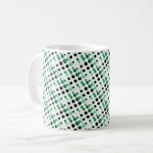 Retro Bubbles Mok, Clover Green Koffiemok (Voorkant links)