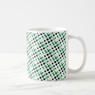 Retro Bubbles Mok, Clover Green Koffiemok