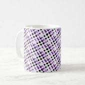Retro Bubbles Mok, Paars Koffiemok (Voorkant links)