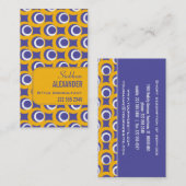 Retro Bubbles Visitekaartje (Voorkant / Achterkant)