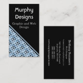 Retro Bubbles Visitekaartje, lichtblauw Visitekaartje (Voorkant / Achterkant)