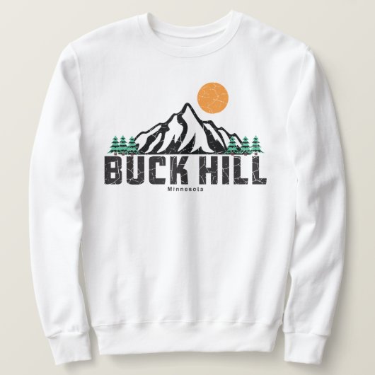 Retro Buck Hill Ski Trui (Design voorkant)