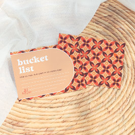 Retro Bucket List Ideeën Kaarten