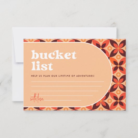 Retro Bucket List Ideeën Kaarten (Voorkant)