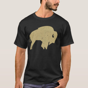  Retro Buffalo Colorado CO Silhoue T-shirt