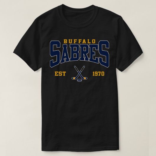 Retro Buffalo Hockey T-shirt (Design voorkant)