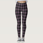 Retro Buffalo Pset Tartan Patroon Black Paars Leggings<br><div class="desc">Retro Buffalo Pset TartanPatroon Paarse en zwarte Leggings</div>