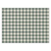 Retro Buffalo Pset Tartan Patroon Forest Green Tafelkleed (Voorkant (Horizontaal))