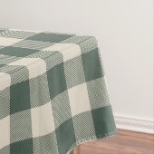 Retro Buffalo Pset Tartan Patroon Forest Green Tafelkleed (Voorbeeld)