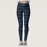 Retro Buffalo Pset Tartan Pattern Black Navy Blue Leggings<br><div class="desc">Retro Buffalo Pset Tartan Patroon Navy Blue en Black Leggings</div>
