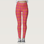 Retro Buffalo Pset Tartan Roze en Oranje Leggings<br><div class="desc">Retro Buffalo Pset Tartan Roze en Oranje Leggings</div>