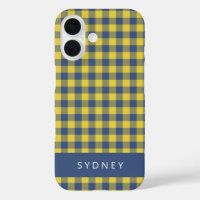Retro Buffalo Pset Yellow Blue Persoonlijke naam