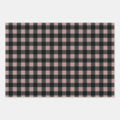 Retro Buffalo Speld in zwart en Lila Blush Inpakpapier Vel (Voorkant)