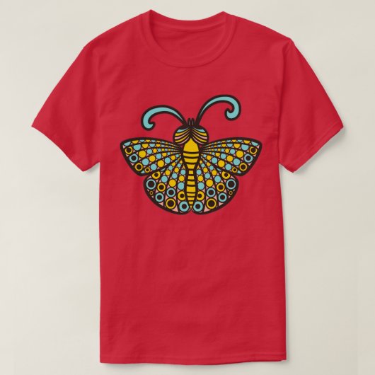 Retro Bugs Butterfly T-shirt (Design voorkant)