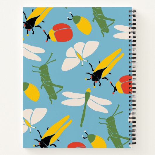 Retro Bugs snijdt afbeeldingen aan op maat Notitieboek (Achterkant)