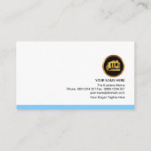 Retro Building Rooftop Home Reparatie Bouw Visitekaartje (Achterkant)