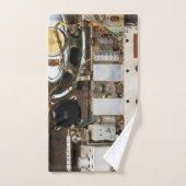 Retro buisradio bad handdoek (Handdoek)