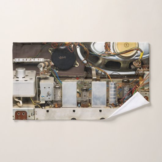 Retro buisradio bad handdoek (Handdoek)