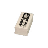 Retro buitenruimte dame rubberstempel (Stempel)
