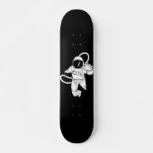 Retro Buitenruimte Grappige Astronaut Persoonlijk Skateboard (Voorkant)