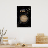 Retro Buitenspatie met het Poster Planet Venus (Keuken)