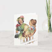 Retro  buitenwijken vrienden Ontmoet Kaart (Voorkant)