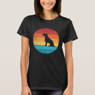 Retro  Bull Terrier Honden en schattig dier T-shirt