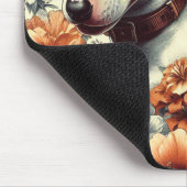 Retro Bull Terrier Naadloos schilderen Muismat (Hoek)