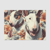 Retro Bull Terrier Naadloos schilderen Tissuepapier (Voorkant)
