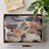 Retro Bull Terrier Naadloos schilderen Tissuepapier (Geschenk)