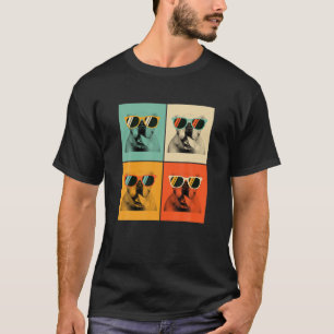 Retro Bulldog met zonnebril Hondenliefhebber Gift T-shirt