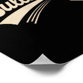 Retro Bulldogs  hart voor mannen Vrouwen Kinder Poster (Hoek)