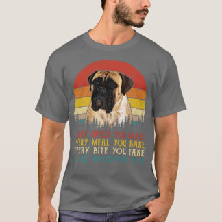 Retro Bullmastiff elke snack die je maakt elke maa T-shirt