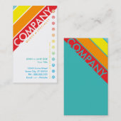 Retro Bullseye Punchcard (Koop 11 Krijg 1 Kosteloo Klantenkaartje (Voorkant / Achterkant)