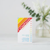 Retro Bullseye Punchcard (Koop 11 Krijg 1 Kosteloo Klantenkaartje (Staand voorkant)