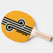Retro Bumblebee Buzz Loop met naam Tafeltennisbatje (Zijkant)