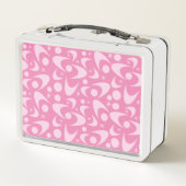 Retro Bumerangs Metalen Lunchbox (Achterkant)