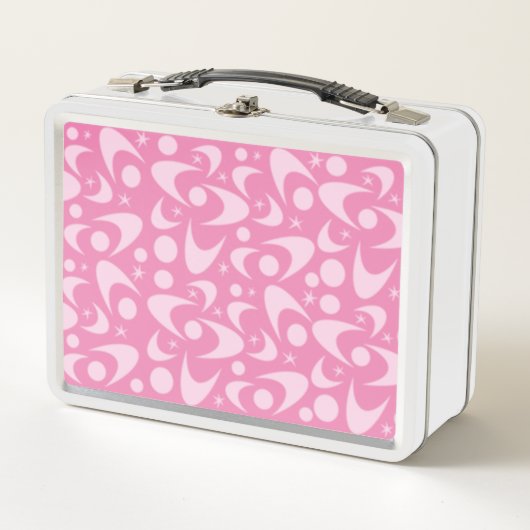 Retro Bumerangs Metalen Lunchbox (Voorkant)