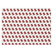 Retro Bunch of Flowers, Red Roses Tafelkleed (Voorkant (Horizontaal))