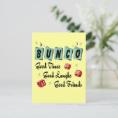 Retro Bunco Briefkaart (Staand voorkant)