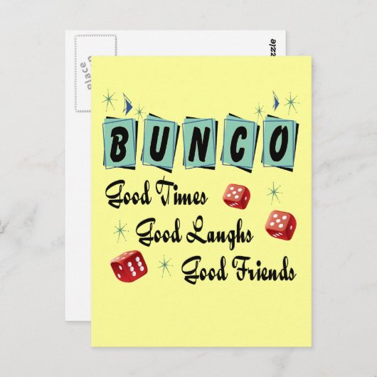 Retro Bunco Briefkaart (Voorkant / Achterkant)