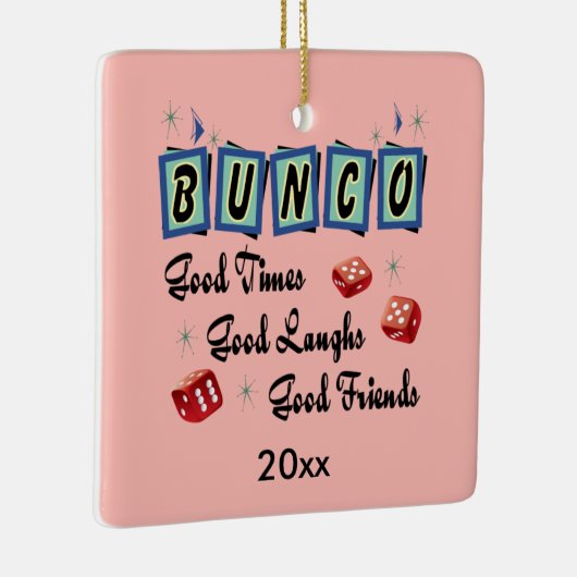Retro Bunco Keramisch Ornament (Rechts)
